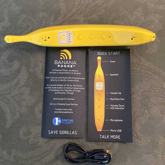 Brand new, never used banana phone. This is a wireless hand set and or speaker. - Picture 4 of 8